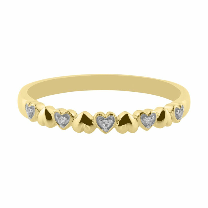 Dámský diamantový prsten ze zlata R5374