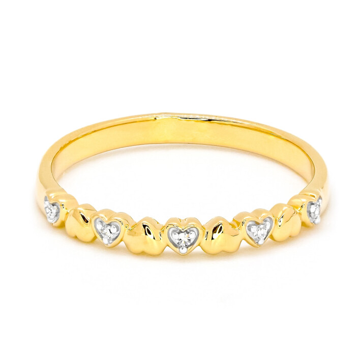 Dámský diamantový prsten ze zlata R5374