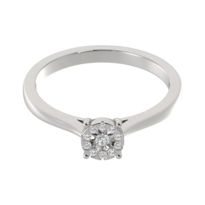 Zlatý prsten s diamanty R552710W