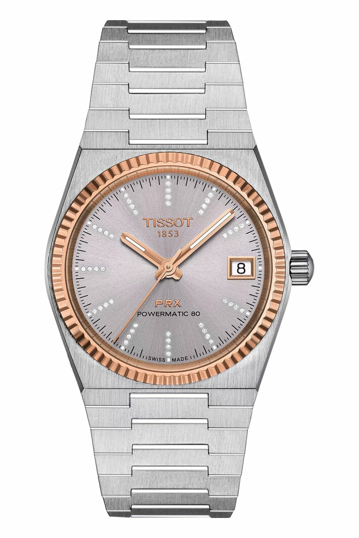 PRX 35 mm Powermatic 80 Steel & 18K Gold Bezel T9312074133600