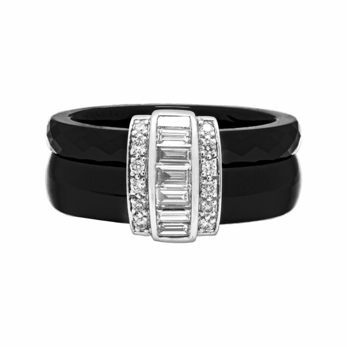 Keramický prsten s diamanty Guy Laroche  TI010GCNB