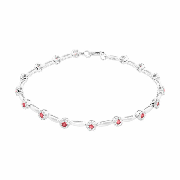 Náramek s rubíny a diamanty Altman Diamond ZB100388RB