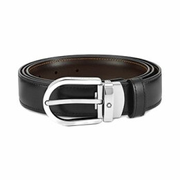 Opasek Horseshoe buckle black/brown 30 mm reversible 128135