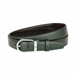 Opasek Horseshoe buckle brown/green 30 mm reversible 128753