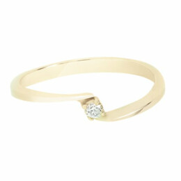 Zásnubní prsten ze zlata s diamantem 13ZP1801371D