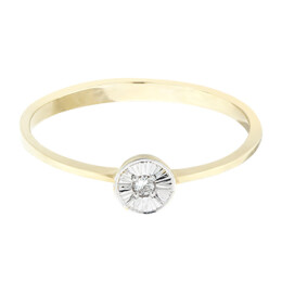 Zásnubní prsten ze zlata s diamantem 13ZP1801714A