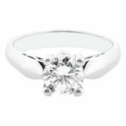 Zásnubní prsten z bílého zlata s diamantem 13ZP2001268