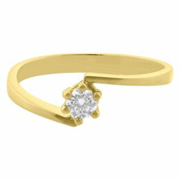 Zásnubní prsten ze zlata s diamantem 13ZP2100043A