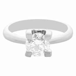 Zásnubní prsten z bílého zlata s diamantem 13ZP2100096
