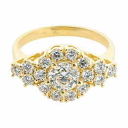 Prsten ze zlata osázený diamanty 21ZP2101680