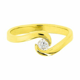 Zásnubní prsten ze zlata s diamantem 21ZP2102066D