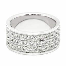 prsten z bílého zlata s diamanty 21ZP2300771