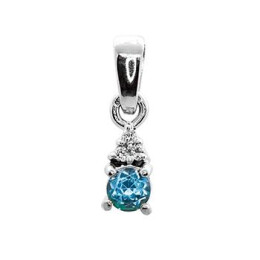 Zlatý přívěsek s topazem a diamanty 21ZP2402689B
