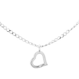 Přívěsek ve tvaru srdce s diamanty  21ZP2500909P