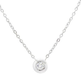 Náhrdelník z bílého zlata s diamantem 21ZP2502710AB