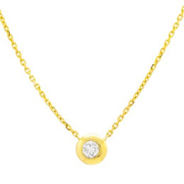 Náhrdelník ze žlutého zlata s diamantem  21ZP2502710AZ