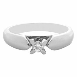 Zásnubní prsten z bílého zlata s diamantem 22420173502