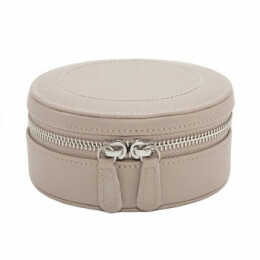 Šperkovnice Sophia Round Zip Case béžová norková 392321