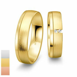 Snubní prsteny Inspirations ze žlutého zlata s diamanty nebo zirkony 4804106-4804105