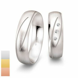 Snubní prsteny Inspirations z bílého zlata s diamanty nebo zirkony 4804132-4804131