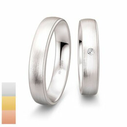 Snubní prsteny Inspirations z bílého zlata s diamantem nebo zirkonem 4804152-4804151