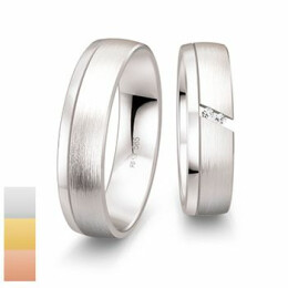 Snubní prsteny Inspirations z bílého zlata s diamanty nebo zirkony 4804164-4804163