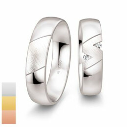Snubní prsteny Inspirations z bílého zlata s diamanty nebo zirkony 4804166-4804165