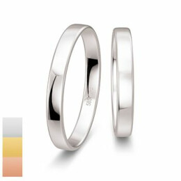 Snubní prsteny Profilringe Light z bílého zlata 4804410-4814410