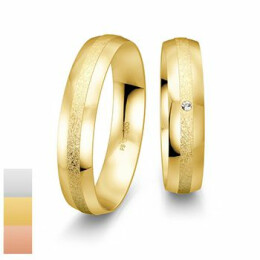 Snubní prsteny SmartLine ze žlutého zlata s diamantem nebo zirkonem 4807014-4807013