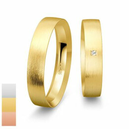 Snubní prsteny Profilringe Light s diamantem nebo zirkonem 4814418-4804418