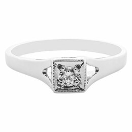 Zásnubní prsten z bílého zlata s diamantem 62302012150
