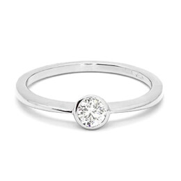 Prsten z bílého zlata se zirkonem 7452260010110507