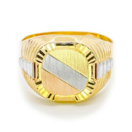 Pánský prsten ze žlutého zlata 9911340671