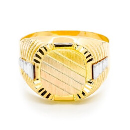 Pánský prsten ze žlutého zlata 9911340675