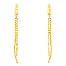 Náušnice ze žlutého zlata - řetízkové 991212390472