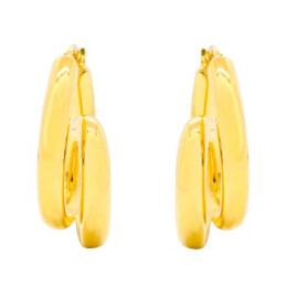 Náušnice ze žlutého zlata ve tvaru spirály 99121390460