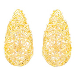 Náušnice ze žlutého zlata ve tvaru kapky 99121390470