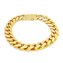 Náramek ze žlutého zlata se zirkony 99146340804