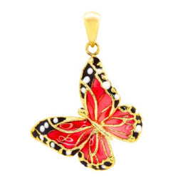 Přívěsek ze žlutého zlata ve tvaru motýla 99154390479