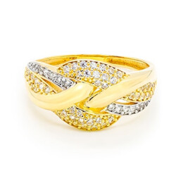 Prsten ze žlutého a bílého zlata 99167390254