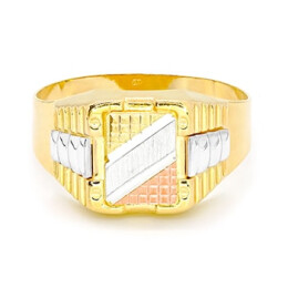 Pánský prsten ze žlutého zlata  99169390280