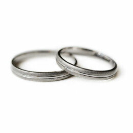 Snubní prsteny z bílého zlata 991SN17