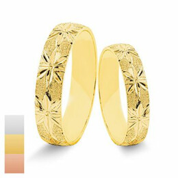 Zlaté snubní prsteny 585/1000 ze žlutého zlata 991SN28