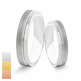 Snubní prsteny 585/1000 z bílého zlata s diamantem 991SN37