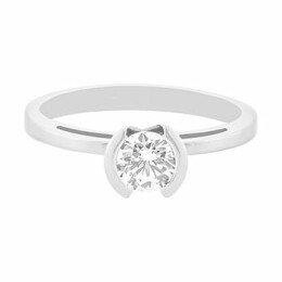 Zásnubní prsten z bílého zlata s diamantem 99RI0012