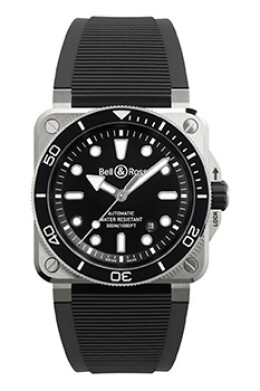 BR-03 Diver Black Steel BR03ADBLSTSRB