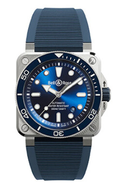 BR-03 Diver Blue Steel BR03ADBLUSTSRB