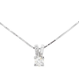 Náhrdelník z bílého zlata s diamanty CLD4511014G7
