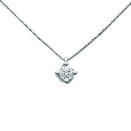 Zlatý náhrdelník s diamantem  CLD5065028G7