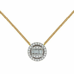 Zlatý náhrdelník s diamanty FN8199